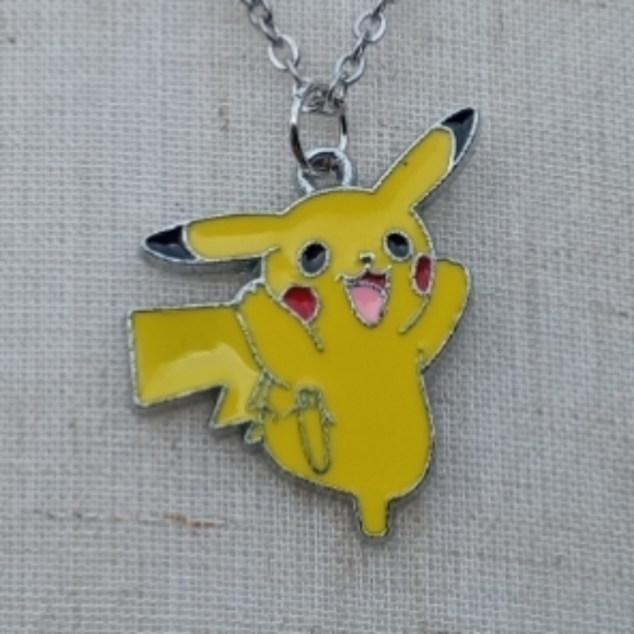 Hand Crafted Jewelry - 2/$10 Pokemon Pikachu Stainless Steel Necklace